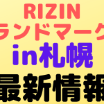 rizin landmark 11 in sapporo